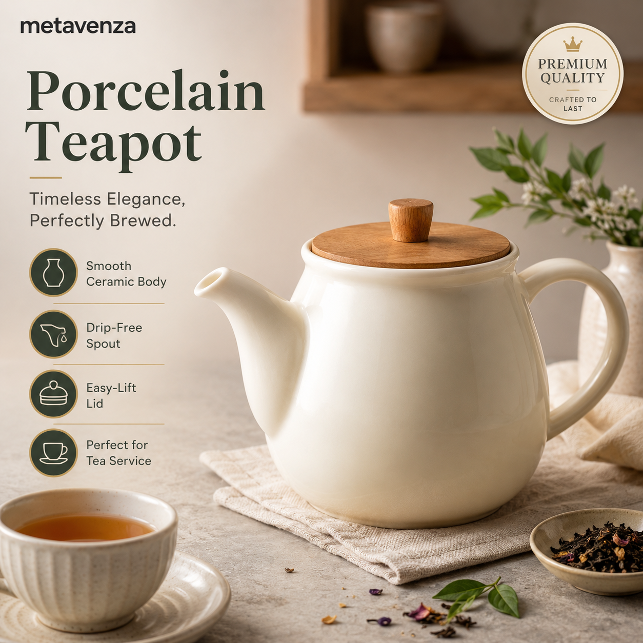 metaventrafit™ Porcelain Teapot